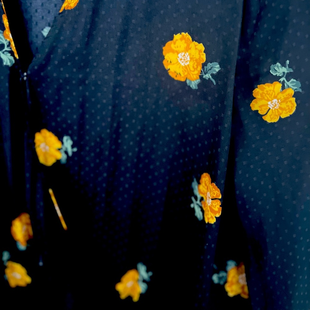 Madewell Silky Floral Wrap Top - Picture 4 of 4